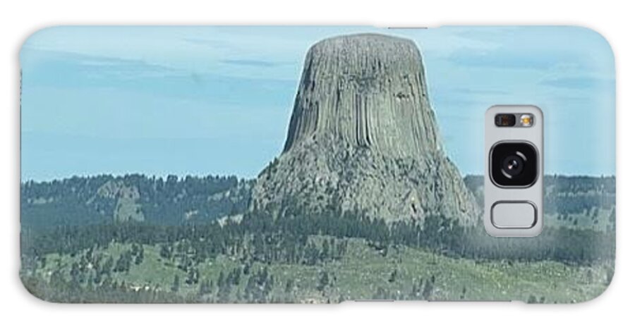 Devils Tower Galaxy Case featuring the photograph Devils Tower by Barbara Von Pagel
