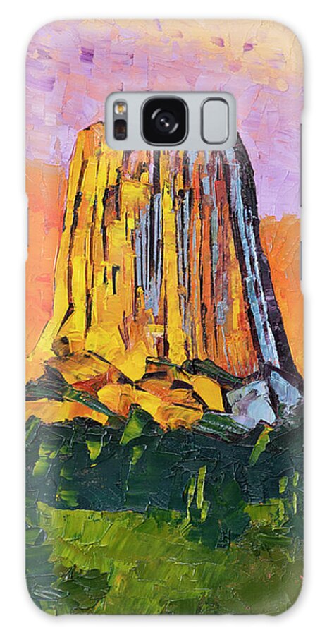 Painting Galaxy Case featuring the painting Devil's Tower by Mark Ross