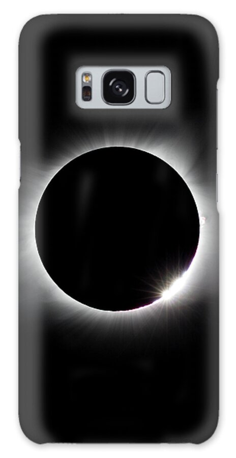 Solar Eclipse Galaxy Case featuring the photograph Diamonds In The Sky by David Beechum