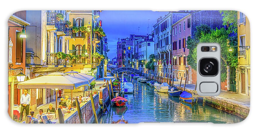 Italy Photography Galaxy Case featuring the photograph Dinner in Venice by Marla Brown