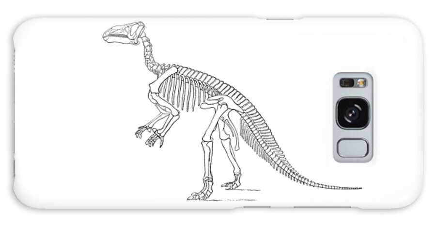 Dino Galaxy Case featuring the digital art Dinosaur bones by Madame Memento