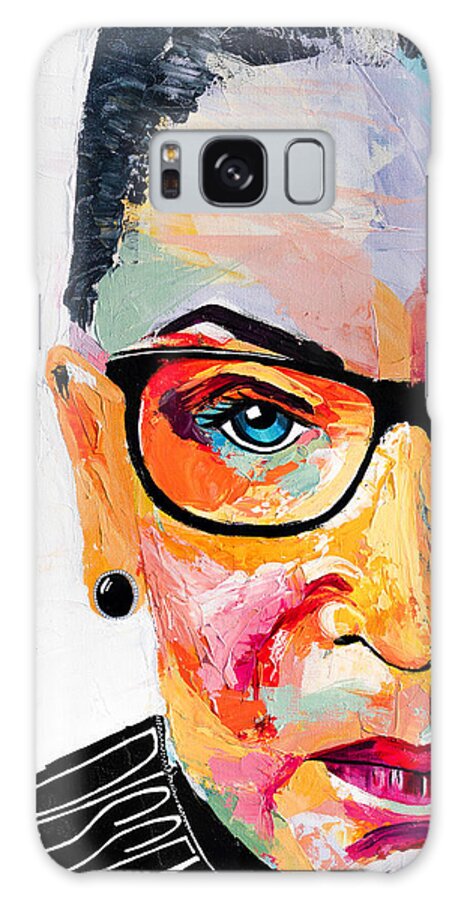 Portrait Galaxy Case featuring the painting Dissent - Cropped by LA Smith