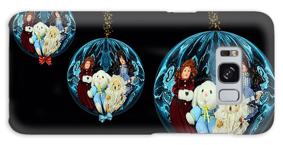 Dolls Galaxy Case featuring the mixed media Distinctive Digital Ornaments by Constance Lowery