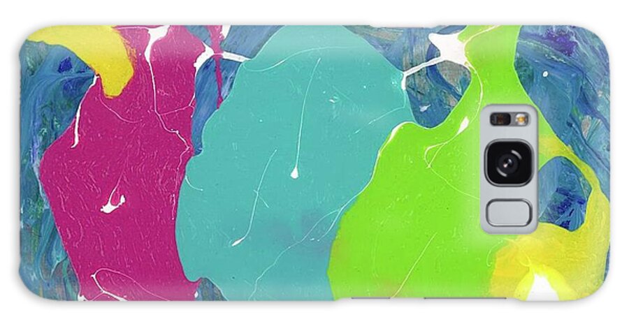 Abstract Galaxy Case featuring the painting Diversity by Katy Bishop