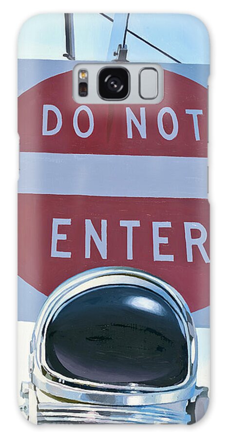 Astronaut Galaxy Case featuring the painting Do Not Enter by Scott Listfield