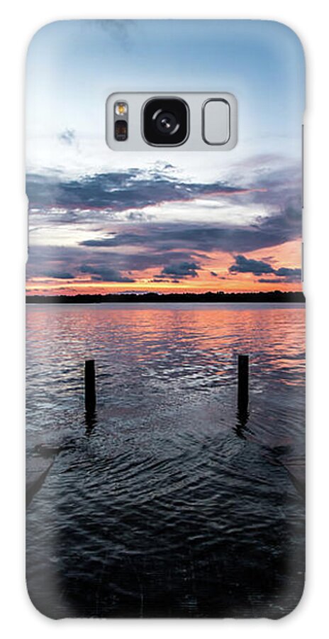 Sunset Galaxy Case featuring the photograph Dockside Sunset by Beachtown Views