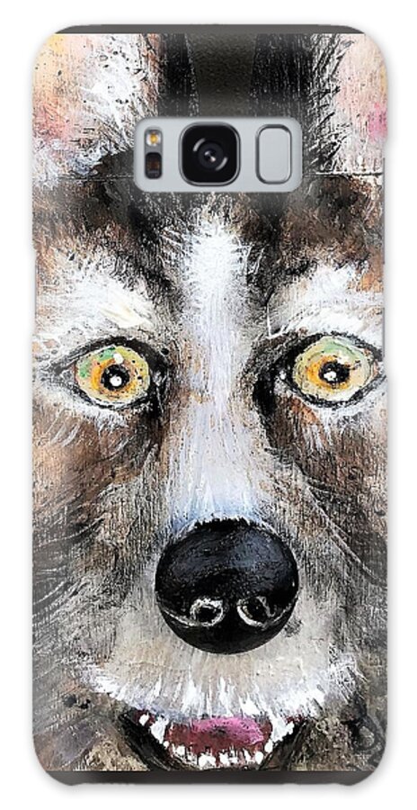 Pup Galaxy Case featuring the painting Dog Gone Dog by Linda Shackelford