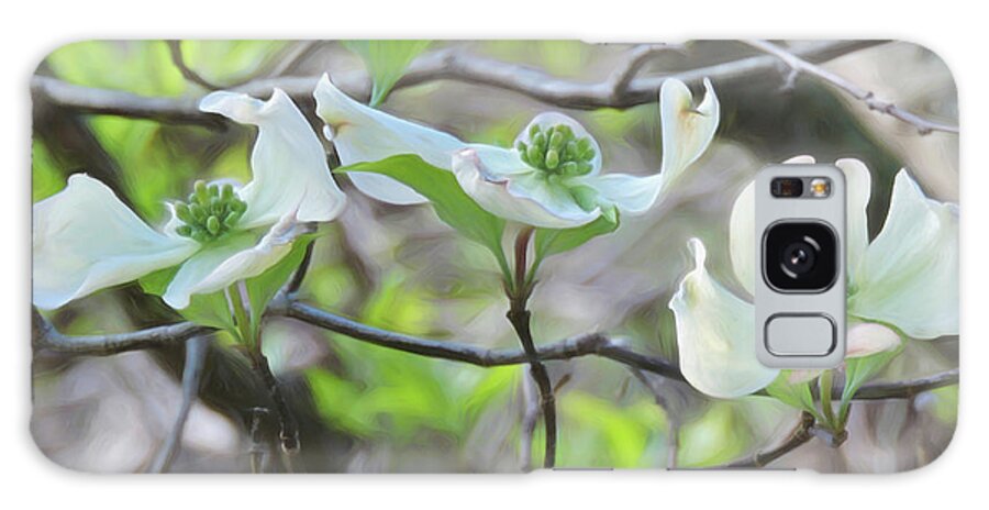 Dogwood Galaxy Case featuring the digital art Dogwood Blooms by Susan Hope Finley