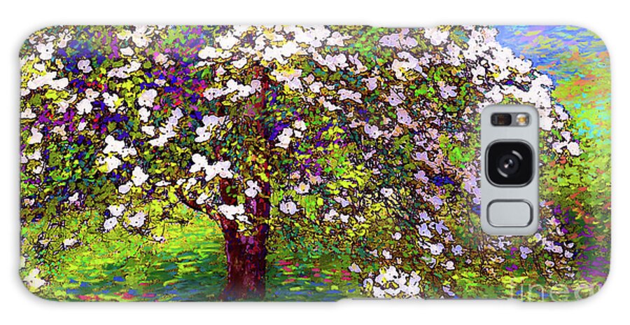 Landscape Galaxy Case featuring the painting Dogwood Dreams by Jane Small