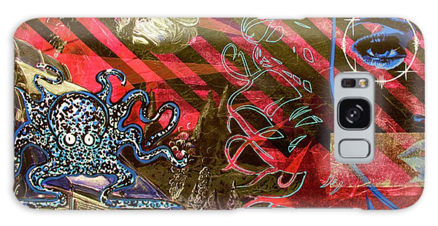 Octopus Galaxy Case featuring the painting Speed Kills by Bobby Zeik