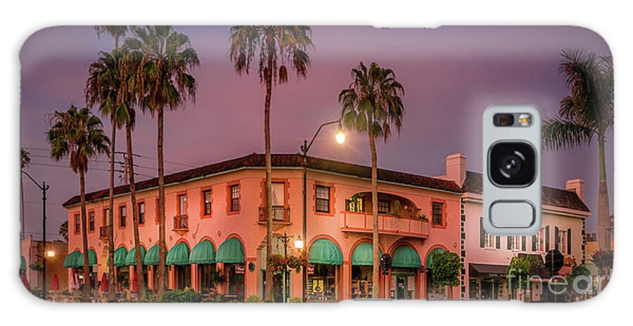 Gulf Coast Galaxy Case featuring the photograph Downtown Venice, Florida at Sunrise 2 by Liesl Walsh