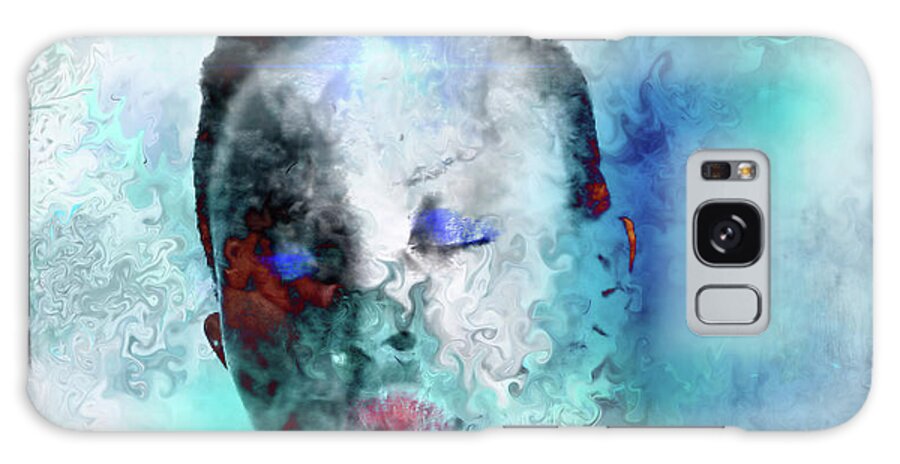 Art Galaxy Case featuring the painting Dreaming in Blue by Art by Gabriele