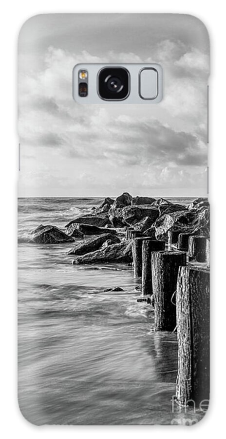 Atlantic Galaxy Case featuring the photograph Dreamy Jettie Grayscale by Jennifer White