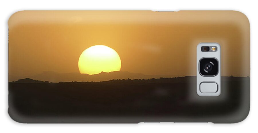 Desert Galaxy Case featuring the photograph Dusty Sunset by Margaret Pitcher