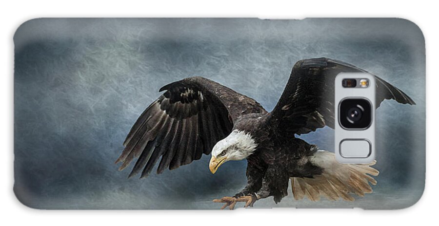 Eagle Galaxy Case featuring the photograph Eagle Landing by Shelia Hunt
