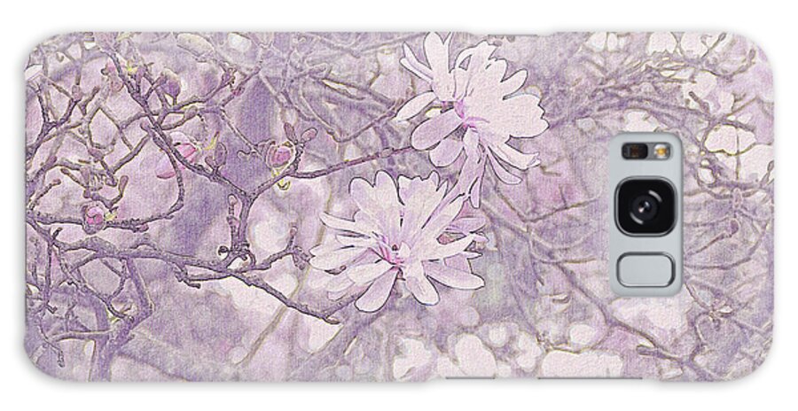 Floral Galaxy Case featuring the photograph Early Star Magnolia Blooms by Bentley Davis