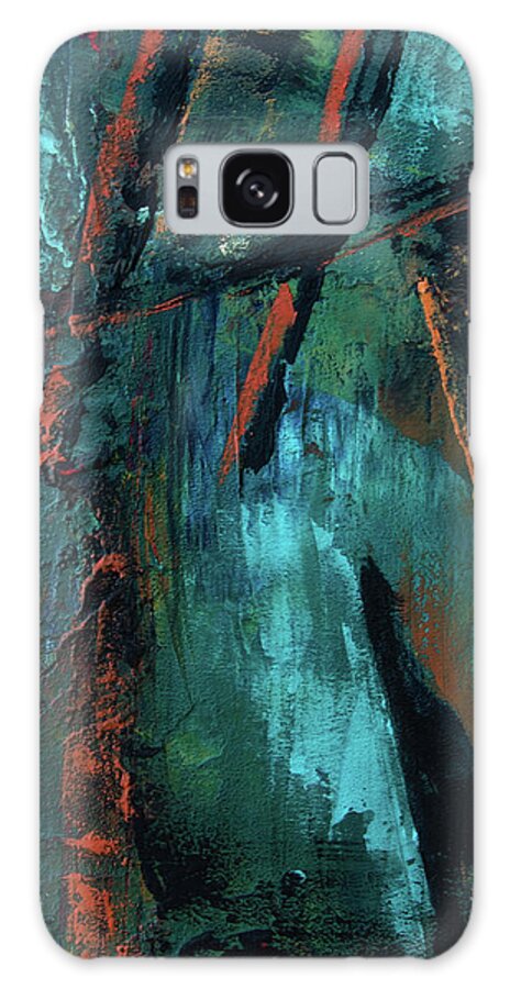 Wax Galaxy Case featuring the painting Earthy Forest by Anita Thomas