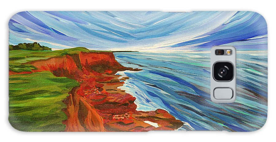 Painting Galaxy Case featuring the painting East Point, Elmira, P.E.I. by Anita Thomas