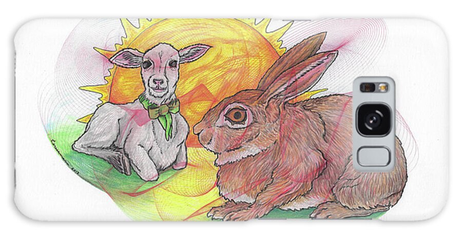 Easter Galaxy Case featuring the drawing Easter Morning by Teresamarie Yawn