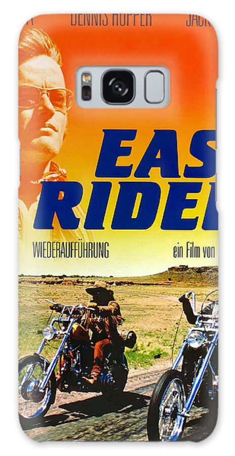 Movie Poster Galaxy Case featuring the mixed media ''Easy Rider'', with Peter Fonda and Dennis Hopper, 1969 by Movie World Posters