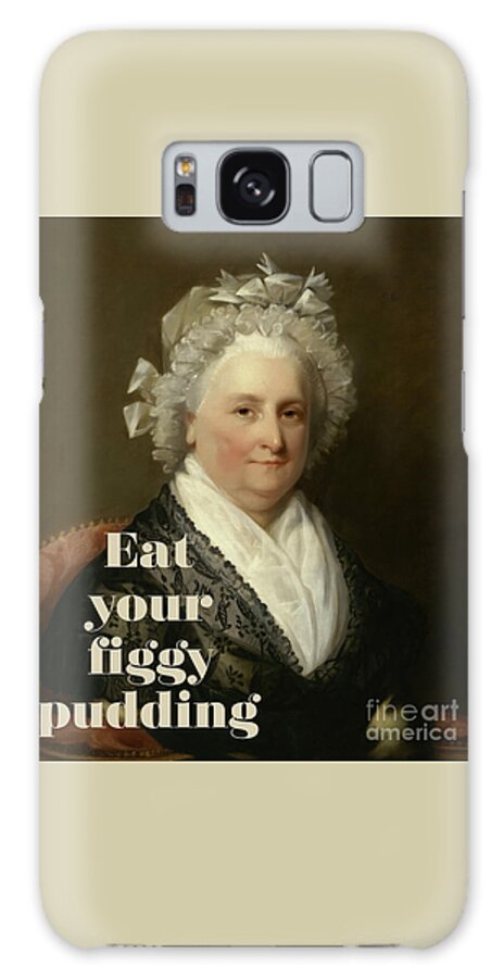 Martha Washington Galaxy Case featuring the painting Eat Your Figgy Pudding by Tina LeCour