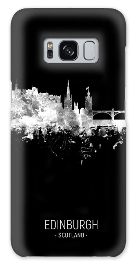 Edinburgh Galaxy Case featuring the digital art Edinburgh Scotland Skyline #71 by Michael Tompsett