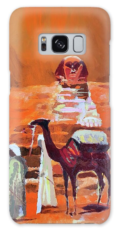 Camel Galaxy Case featuring the painting Egypt Light by Enrico Garff