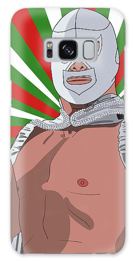 El Santo Galaxy Case featuring the digital art El Santo el luchador mexicano by Marisol VB