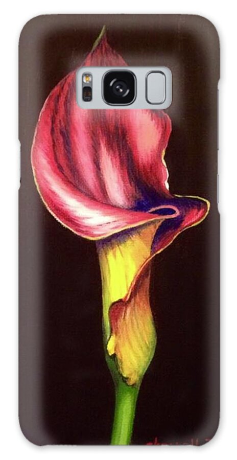 Painting Galaxy Case featuring the painting Elegant Calla Lily by Sherrell Rodgers