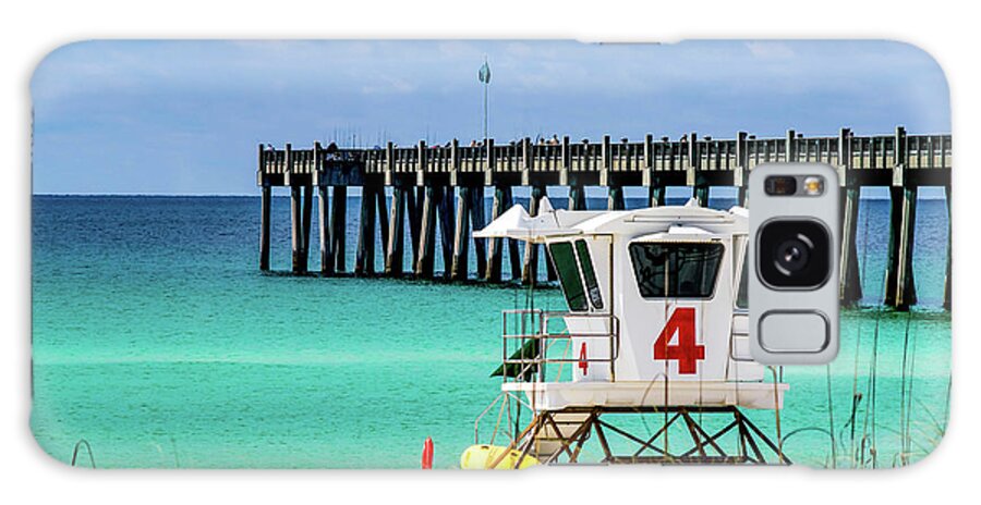 Pensacola Beach Galaxy Case featuring the photograph Emerald Pensacola Beach Florida Pier by Beachtown Views