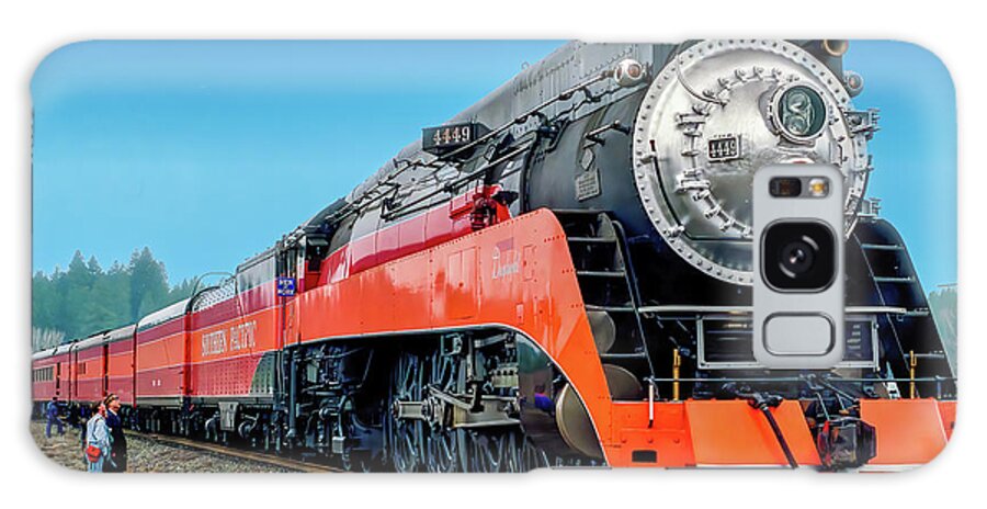 Trains. Steam Engines Galaxy Case featuring the photograph Engine #4449 - The Freedom Train by Larey McDaniel