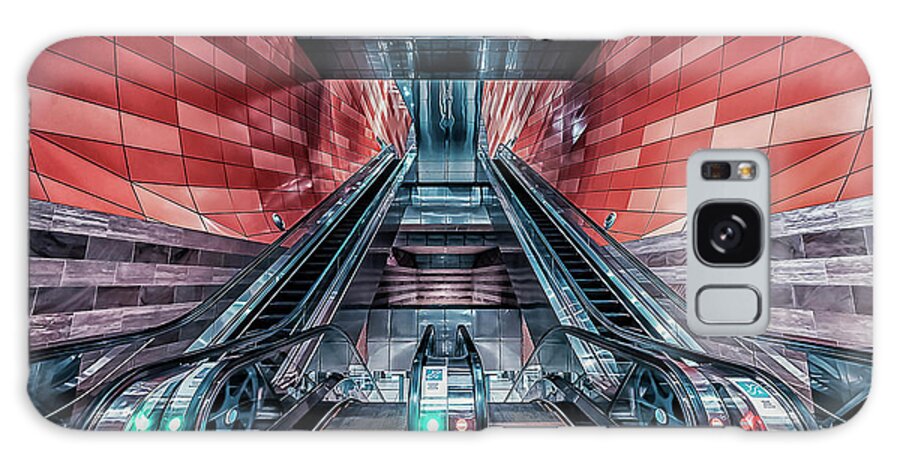 Architecture Galaxy Case featuring the photograph Escalator by Manjik Pictures
