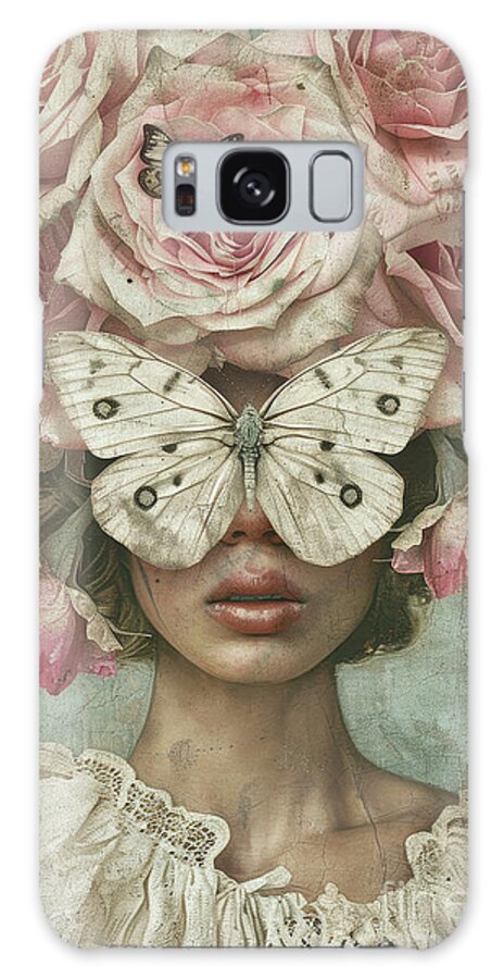 Woman Galaxy Case featuring the painting Evelyn by Tina LeCour