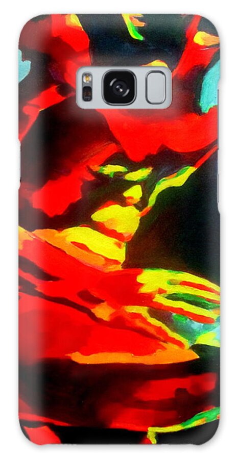 Nudes Paintings Galaxy Case featuring the painting Evening Darkness by Helena Wierzbicki
