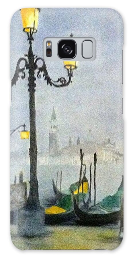 Venice Galaxy Case featuring the painting Evening in Venice by Juliette Becker