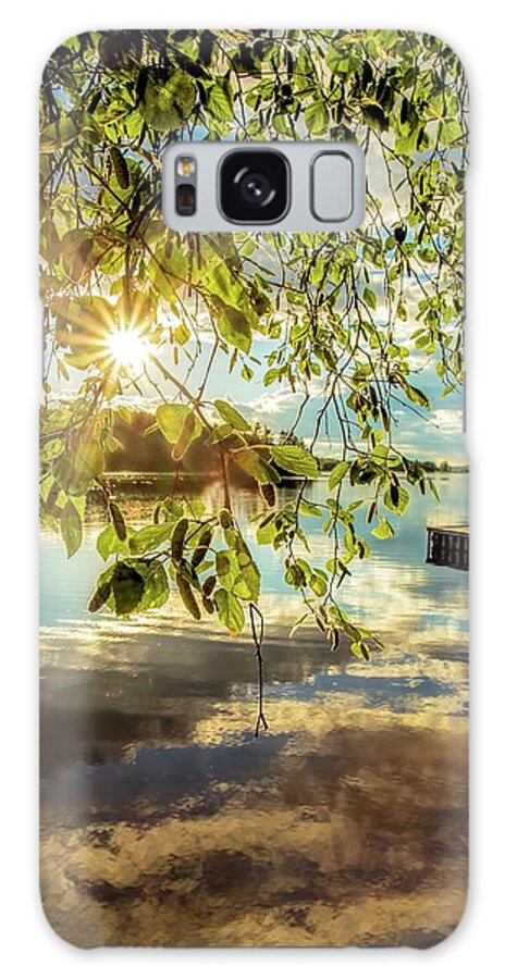 Landscape Galaxy Case featuring the photograph Evening sun by Rose-Marie Karlsen