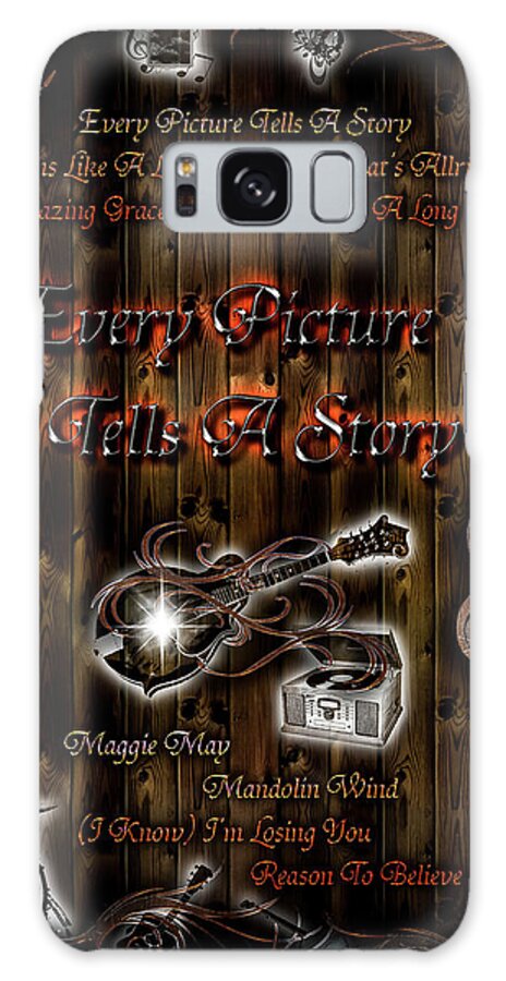 Every Picture Tells A Story Galaxy Case featuring the digital art Every Picture Tells A Story by Michael Damiani