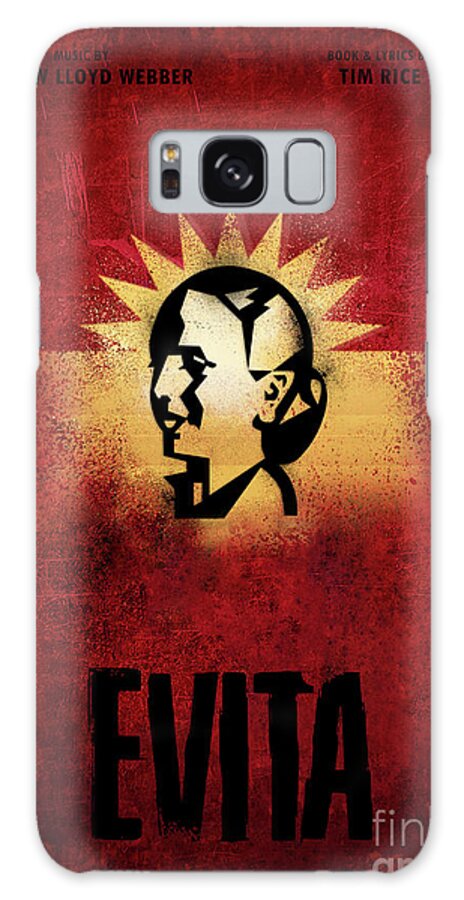 Musical Poster Galaxy Case featuring the digital art Evita Musical by Bo Kev