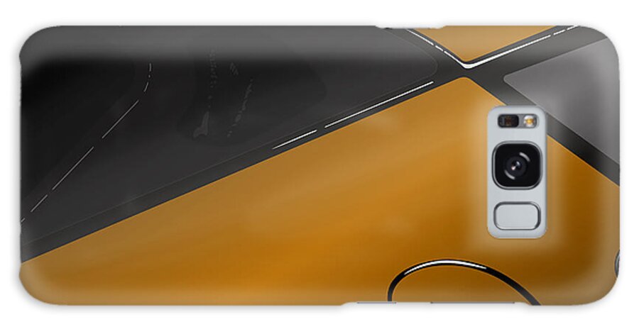 Sports Car Galaxy Case featuring the digital art Evora X Design Great British Sports Cars - Burnt Orange by Moospeed Art