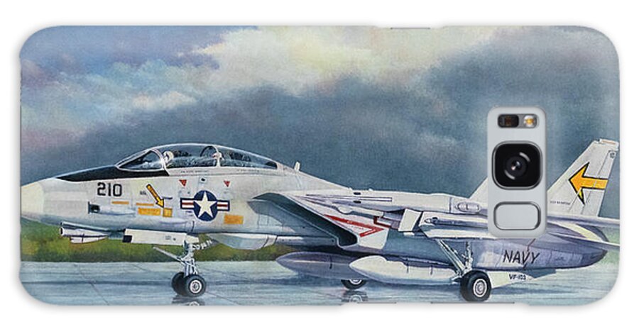 Aviation Art Galaxy Case featuring the painting F-14A Tomcat by Douglas Castleman