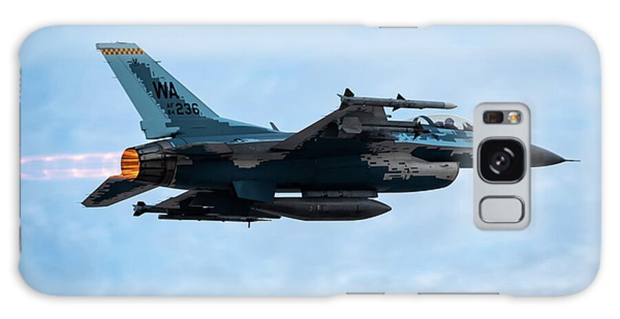 Military Galaxy Case featuring the photograph F-16 Fighting Falcon by Airman 1st Class Josey Blades