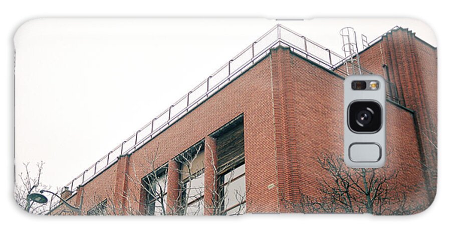 Facade Galaxy Case featuring the photograph Facade of industrial building made of bricks by Barthelemy De Mazenod