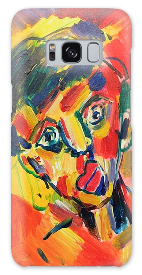 Abstract Painting Galaxy Case featuring the painting Mr Bojangles by Scott Sladoff