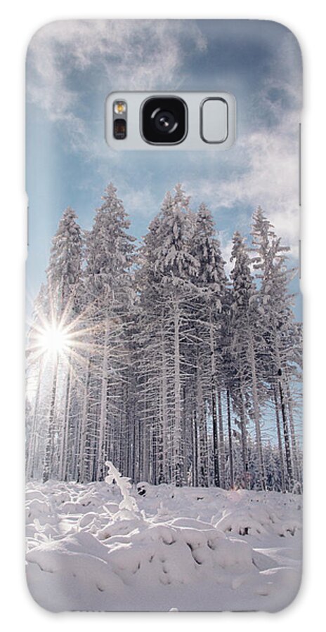 Highlands Galaxy Case featuring the photograph Fairy-tale wilderness covered in snow by Vaclav Sonnek
