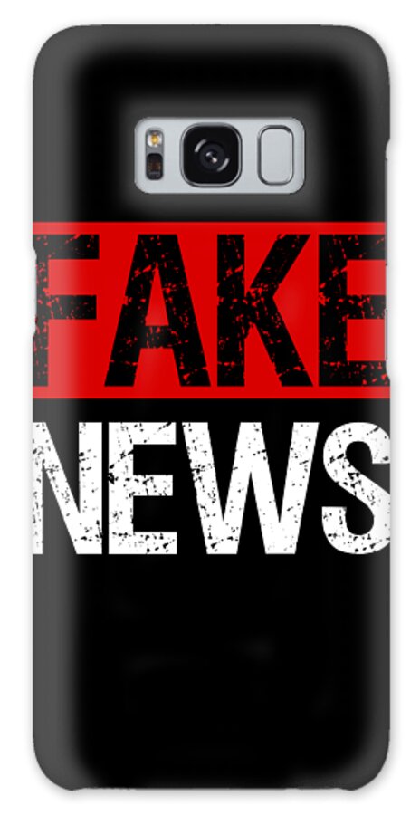 Funny Galaxy Case featuring the digital art Fake News Costume by Flippin Sweet Gear