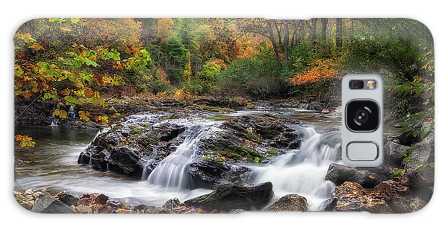 Waterfall Galaxy Case featuring the photograph Fall at Jennings Creek 2 by Tricia Louque