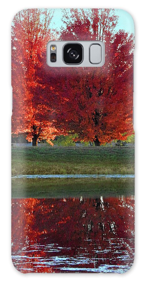 Fall Galaxy Case featuring the photograph Fall Tree Reflections by Rod Seel