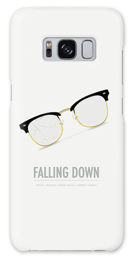 Movie Poster Galaxy Case featuring the digital art Falling Down - Alternative Movie Poster by Movie Poster Boy