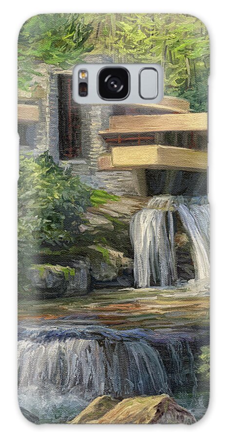 Fallingwater Galaxy Case featuring the painting Fallingwater Splendor by Steph Moraca