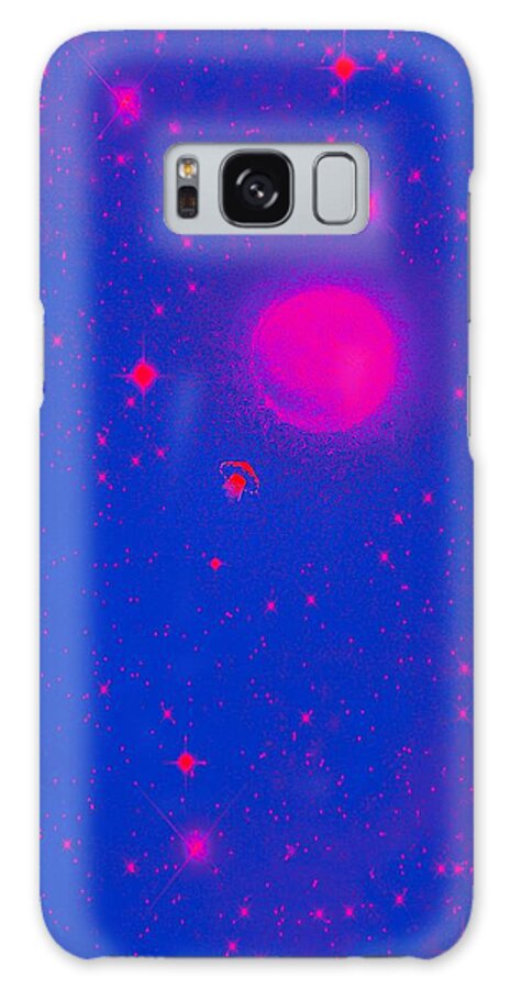 Art Galaxy Case featuring the digital art FANTASY Pink DeepBlue by Auranatura Art